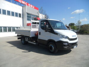 IVECO DAILY 60C15 CON GRU FASSI F38A.23 ACTIVE E CASSONE FISSO